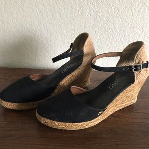 Viscata comfy spain-made espadrille wedges sz 41